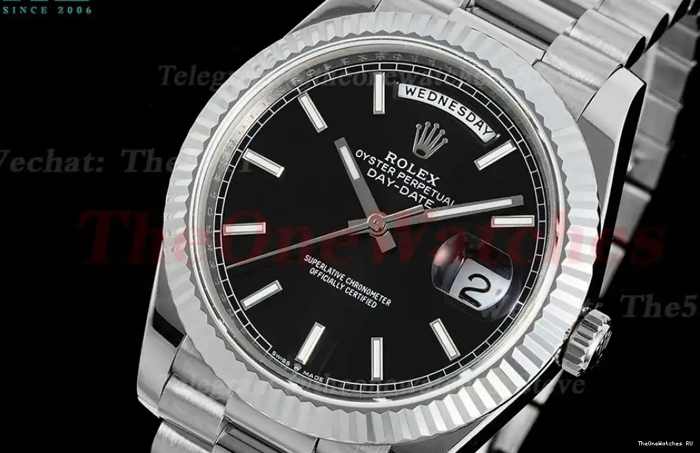 228239 Weight) SS DayDate SS Stk VR3255 Black V4 40mm JDF (Gain 0427